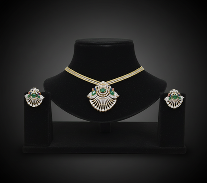 Peacock ad pendal set with chain