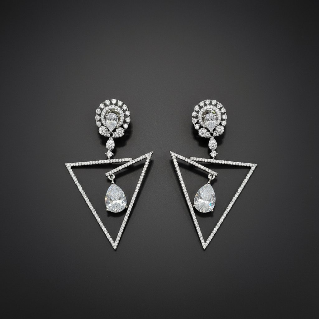 Cobalt Blue AD Earrings