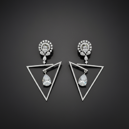 Cobalt Blue AD Earrings
