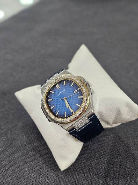 ALIX Moissanite Blue Royale Crystal Watch