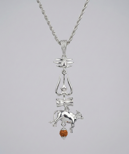 Shiv Nandi Pendant Chain - SSMB29
