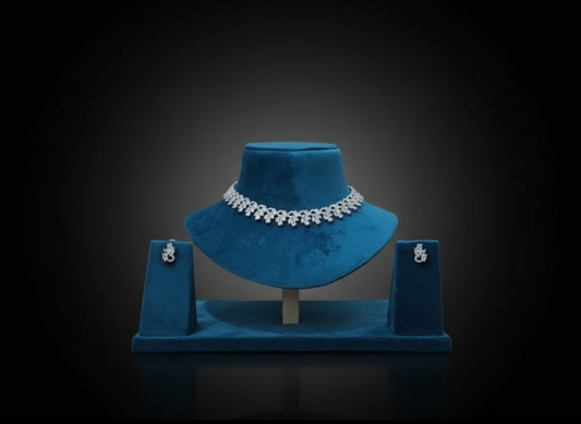 Crystal Blossom Choker Set