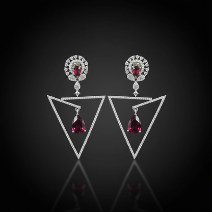 Cobalt Blue AD Earrings