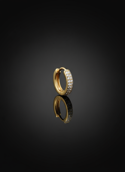 Classic Pave Huggie Hoop
