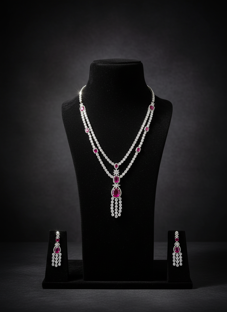 Ruby Tassel Elegance