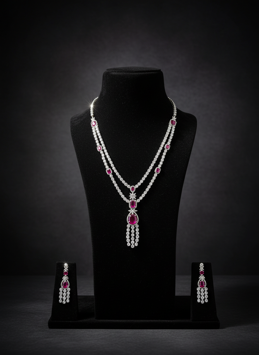 Ruby Tassel Elegance