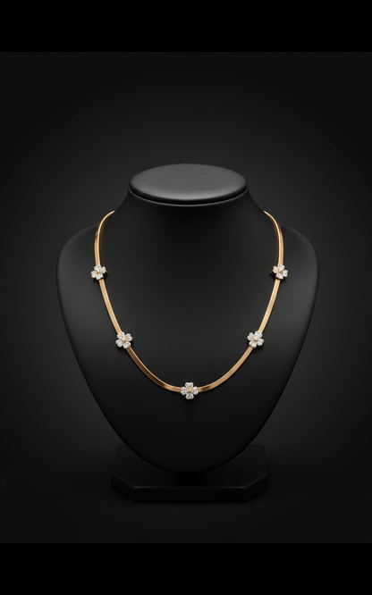 Daisy Sparkle Delicate Chain