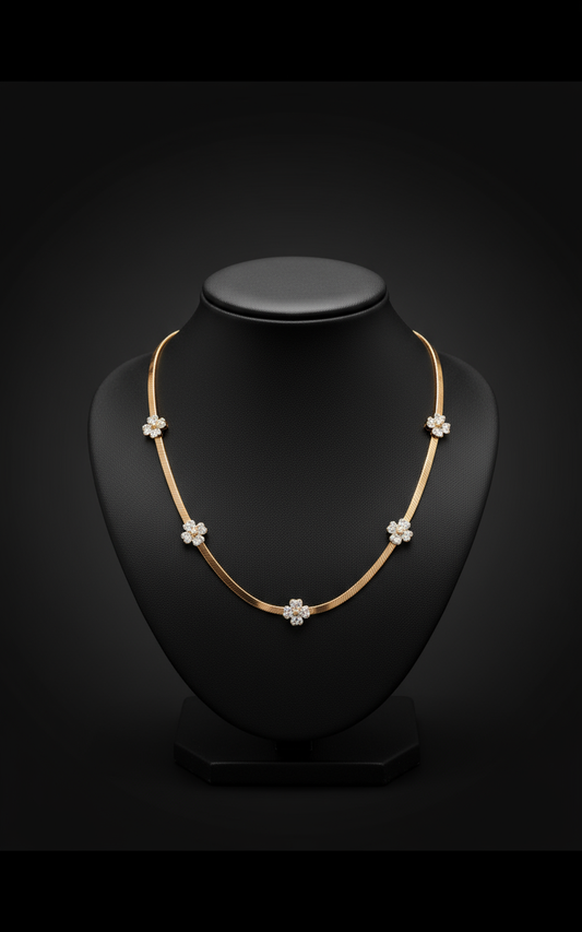 Daisy Sparkle Delicate Chain