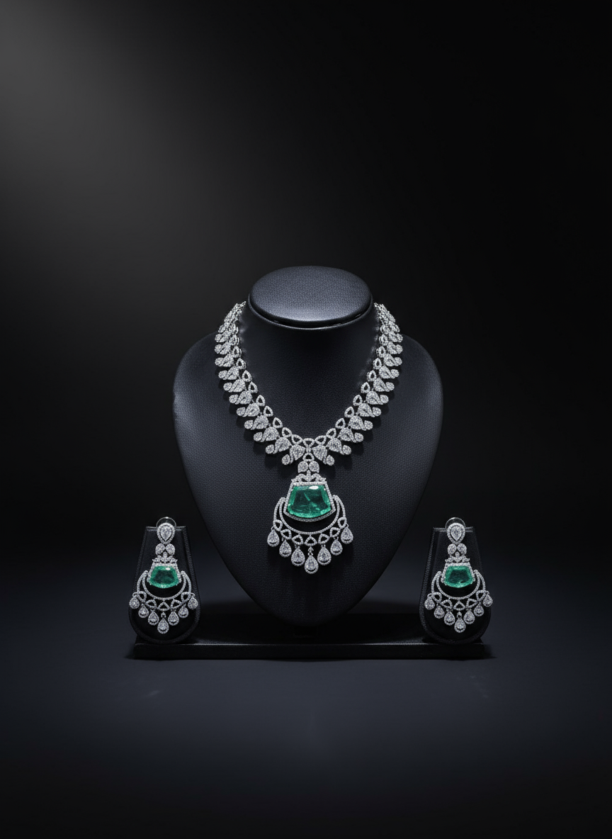 Emerald Royale Necklace Set