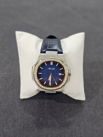 ALIX Moissanite Blue Royale Crystal Watch