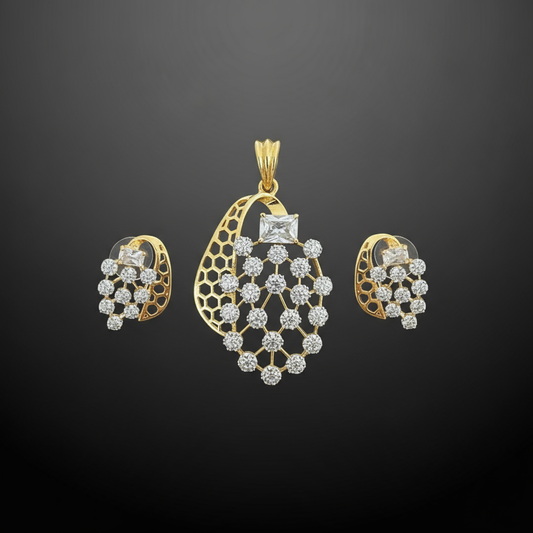 Stunning Honeycomb AD Pendant Set