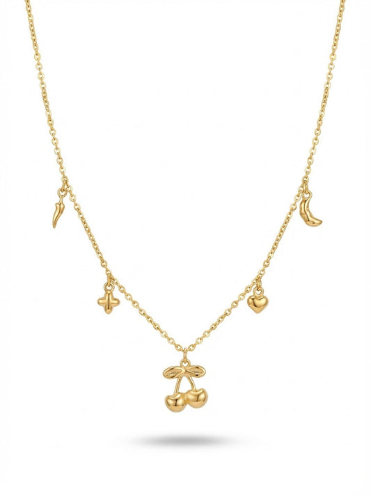 Heart 4 Leaf Clover Gold Plated Various Small Necklace Pendent