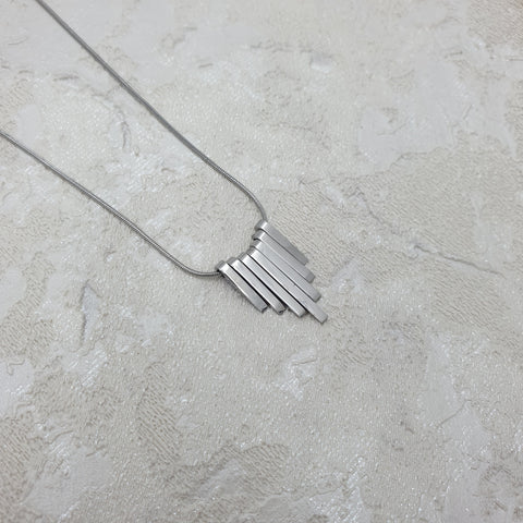 STAINLESS STELL STICK NECKLACE